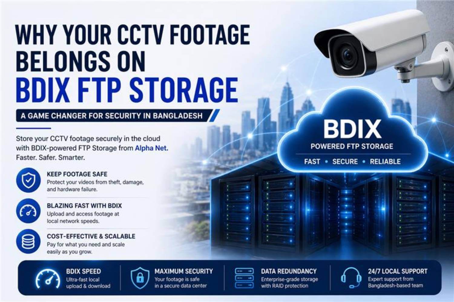 CCTV FTP Storage in Bangladesh - High-Speed BDIX Backup