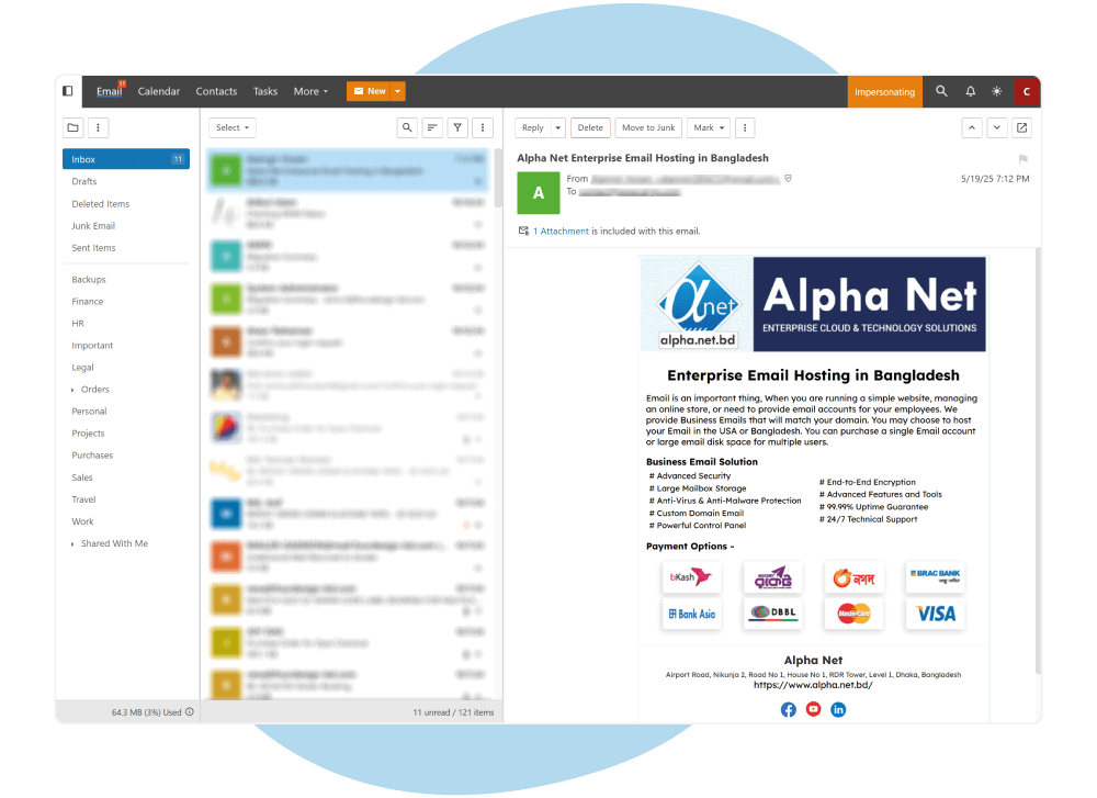 BDIX Email Hosting in Bangladesh
