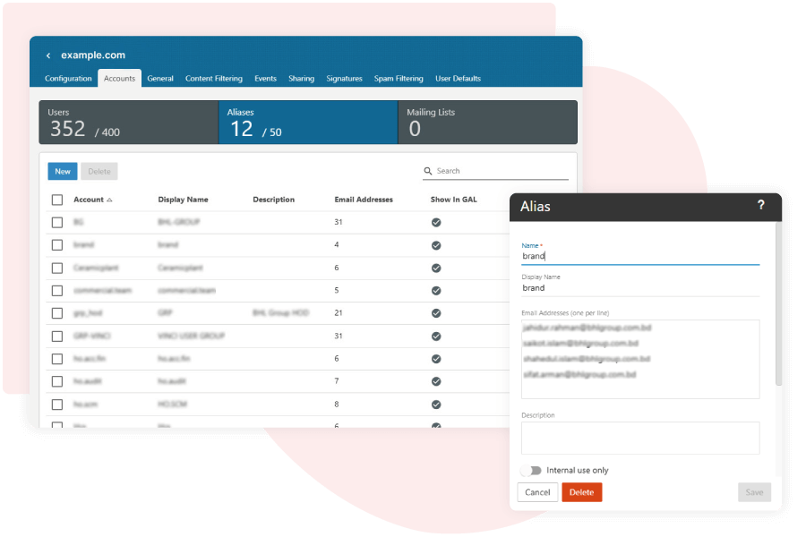 Organize Communication with Email Aliases
